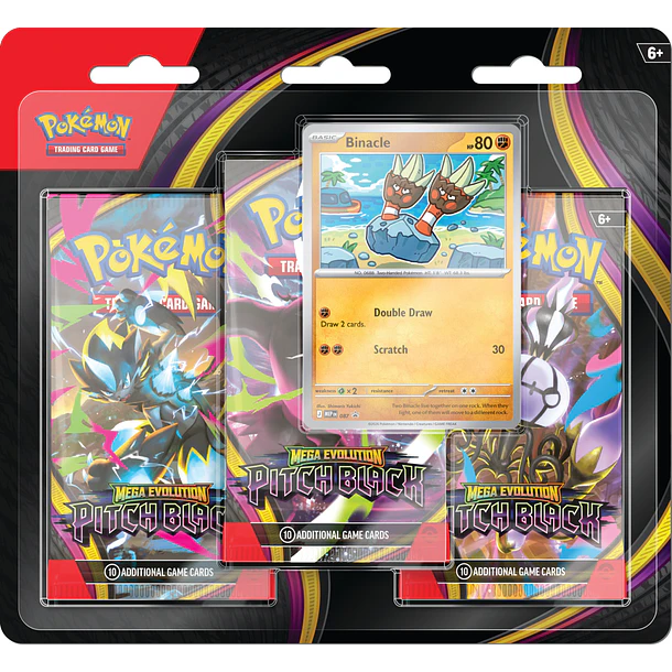 PREVENTA 3 Pack Blister Pitch Black