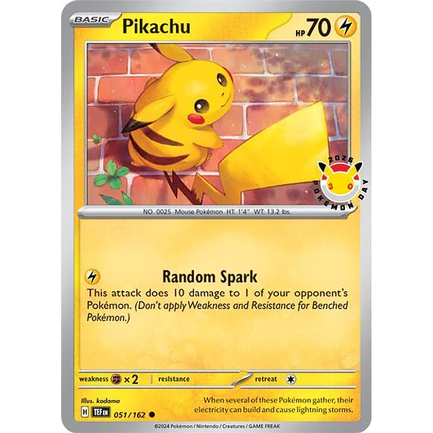 Pikachu (HOLO) (Pokemon Day 2026) [051/162]
