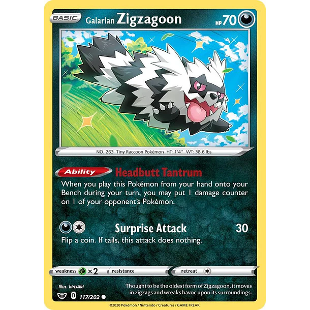 Galarian Zigzagoon [117/202]
