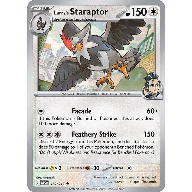 Larry's Staraptor (HOLO) [170/217]