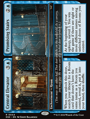 Central Elevator // Promising Stairs (Duskmourn: House of Horror)