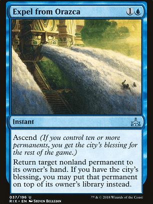 Expel from Orazca (Rivals of Ixalan)
