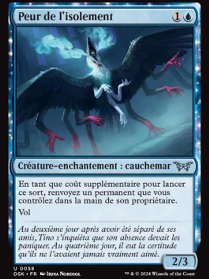 Fear of Isolation (Duskmourn: House of Horror) 1