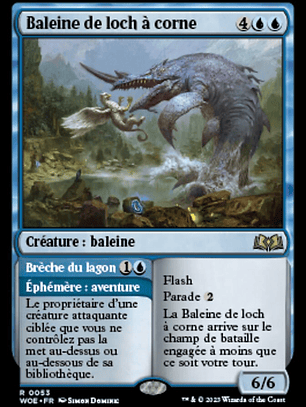 Horned Loch-Whale // Lagoon Breach (Wilds of Eldraine)