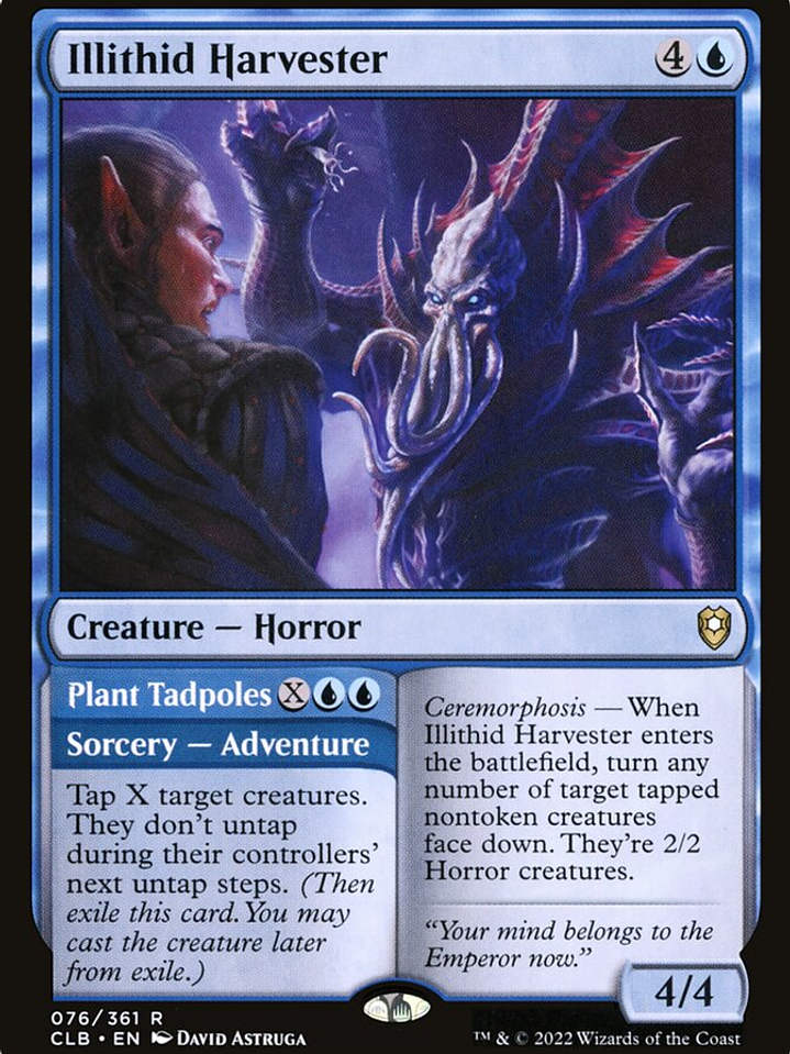 Illithid Harvester // Plant Tadpoles (Commander Legends: Battle for Baldur's Gate) 1