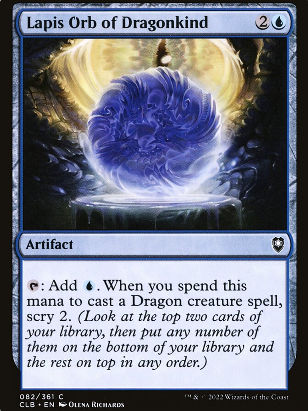 Lapis Orb of Dragonkind (Commander Legends: Battle for Baldur's Gate) 1