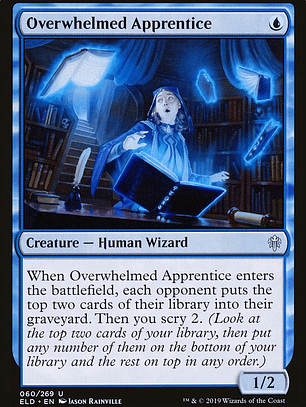 Overwhelmed Apprentice (Throne of Eldraine)