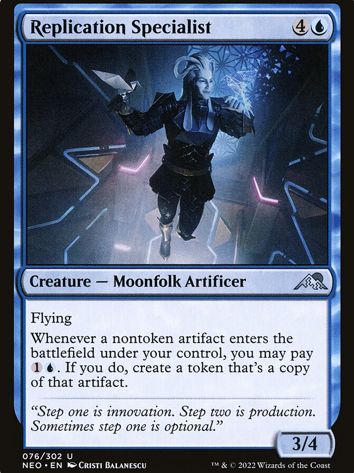 Replication Specialist (Kamigawa: Neon Dynasty) 1
