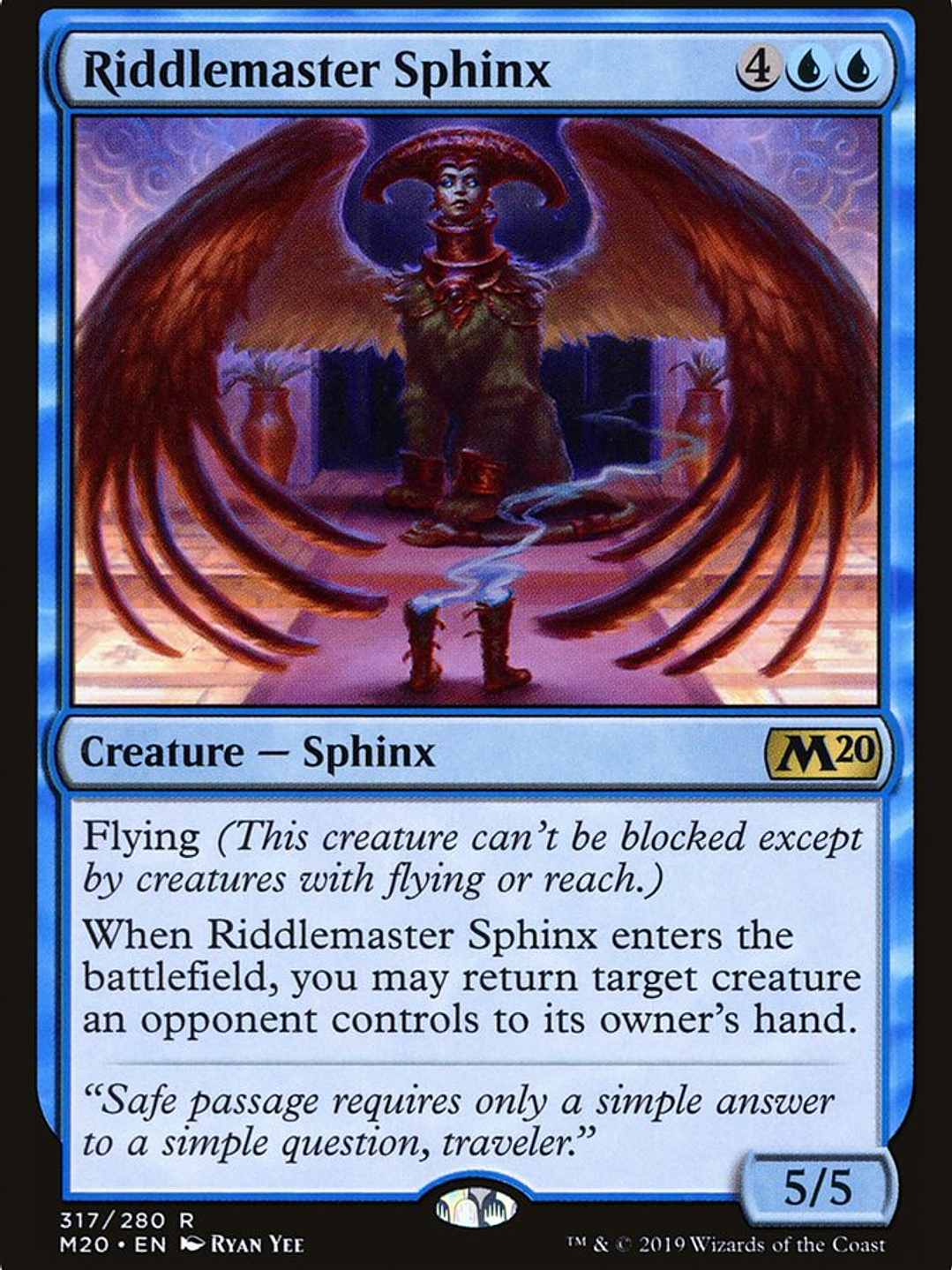 Riddlemaster Sphinx (Core Set 2020) 1