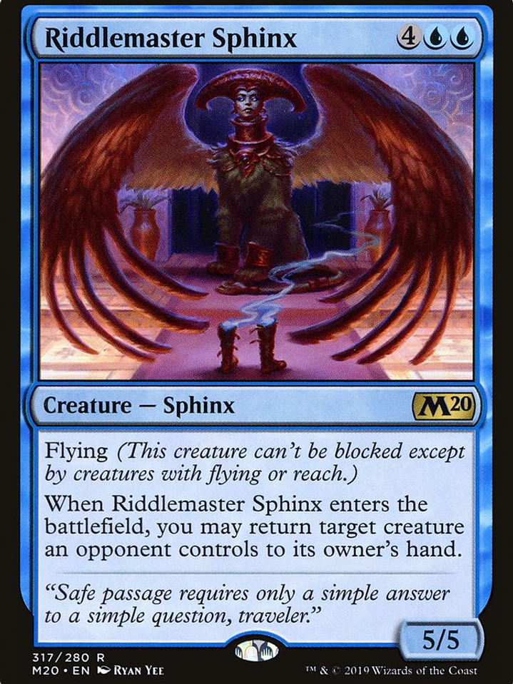 Riddlemaster Sphinx (Core Set 2020) 1