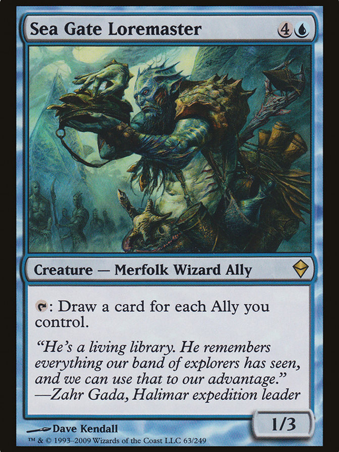 Sea Gate Loremaster (Zendikar) 1