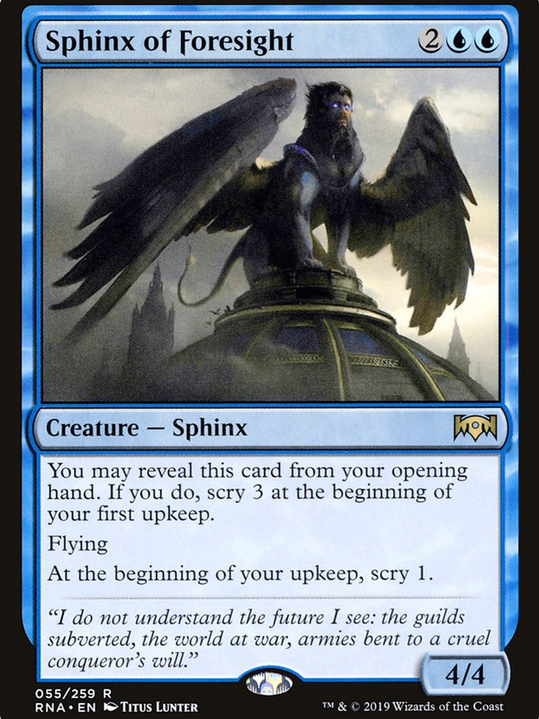 Sphinx of Foresight (Ravnica Allegiance) 1