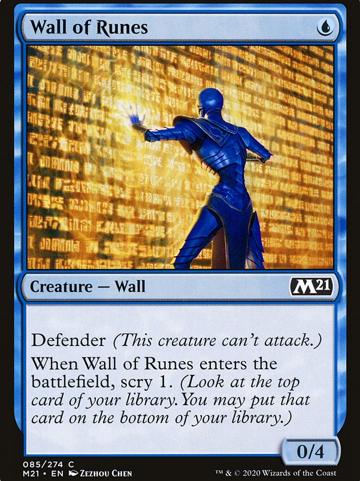 Wall of Runes (Core Set 2021) 1