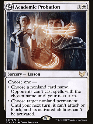 Academic Probation (Strixhaven: School of Mages)