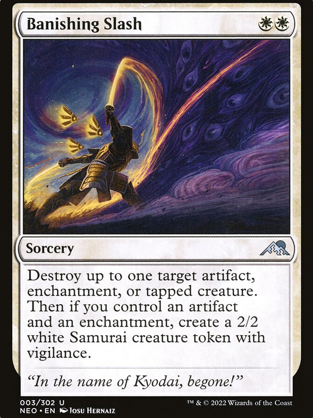 Banishing Slash (Kamigawa: Neon Dynasty) 1