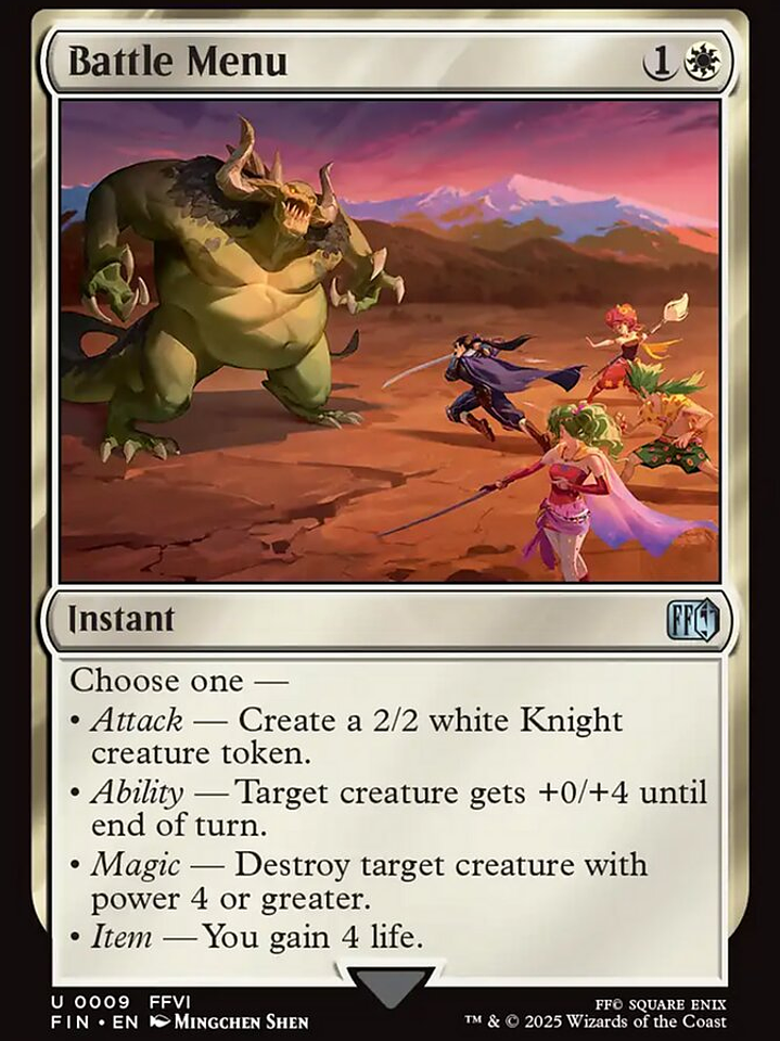 Battle Menu (Final Fantasy) 1
