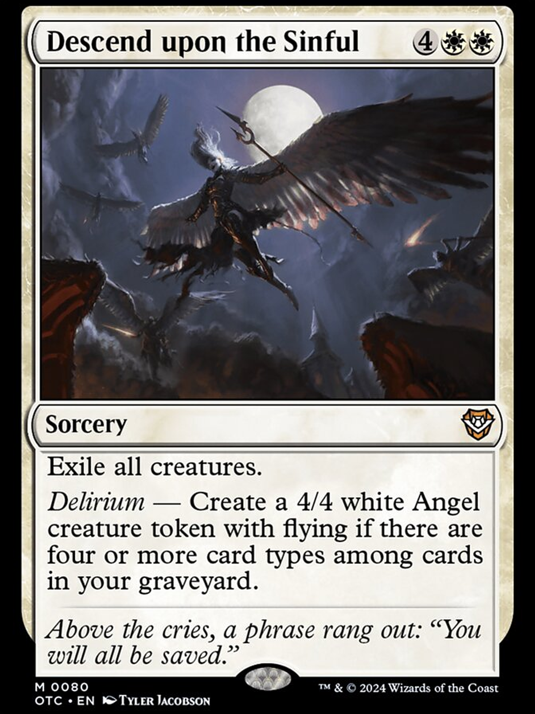 Descend upon the Sinful (Outlaws of Thunder Junction Commander) 1