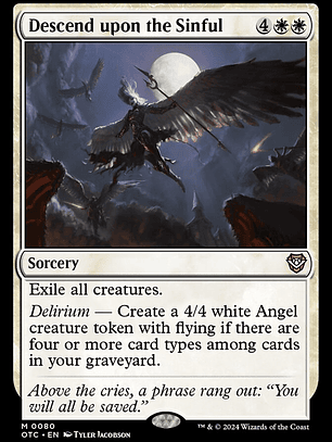 Descend upon the Sinful (Outlaws of Thunder Junction Commander)