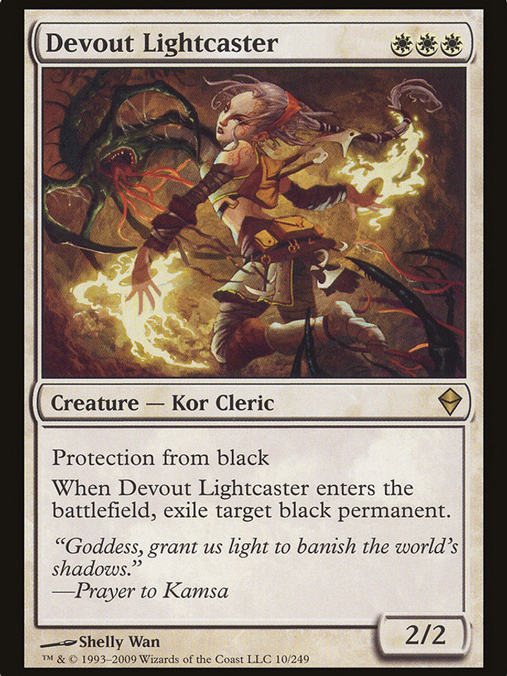 Devout Lightcaster (Zendikar) 1