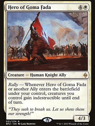 Hero of Goma Fada (Battle for Zendikar)