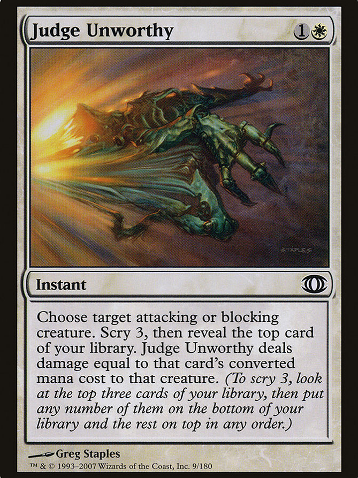 Judge Unworthy (Future Sight) 1