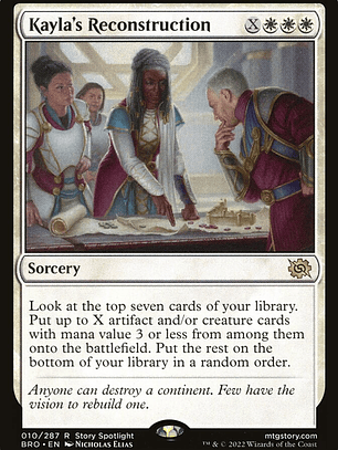 Kayla's Reconstruction (The Brothers' War)