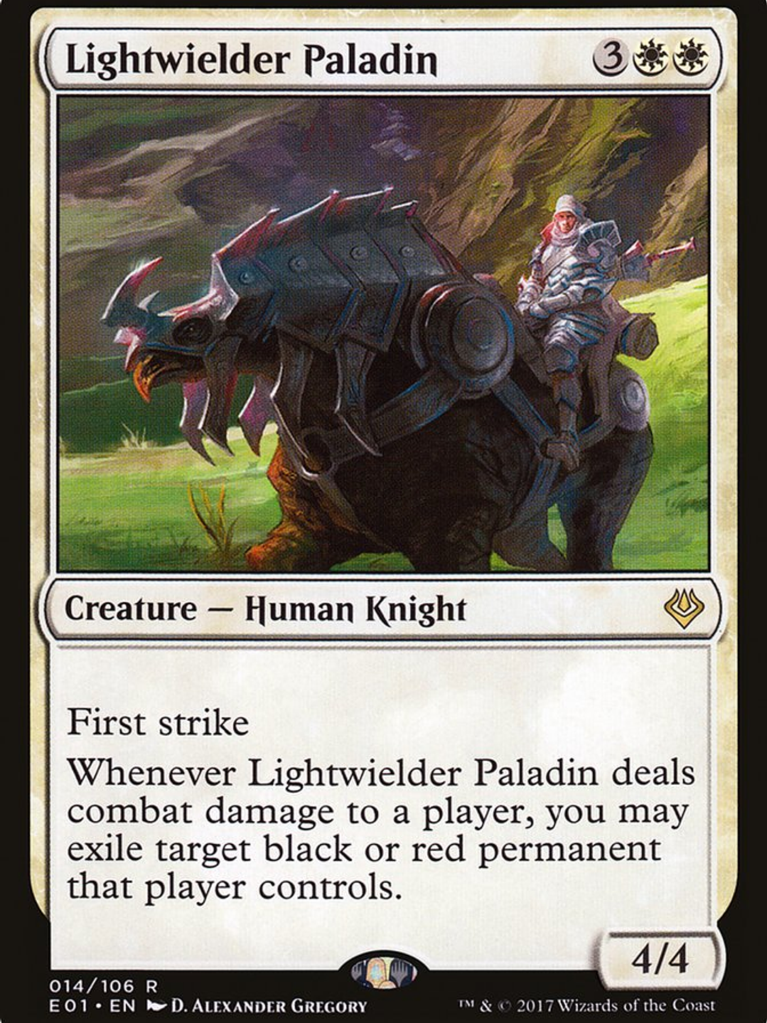 Lightwielder Paladin (Archenemy: Nicol Bolas) 1