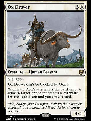 Ox Drover (Wilds of Eldraine Commander)