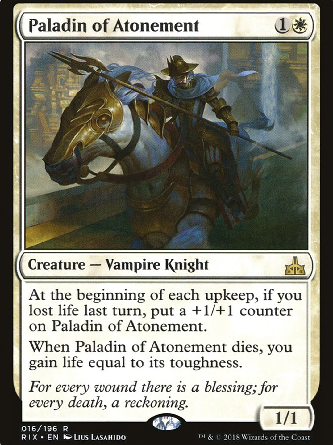 Paladin of Atonement (Rivals of Ixalan) 1