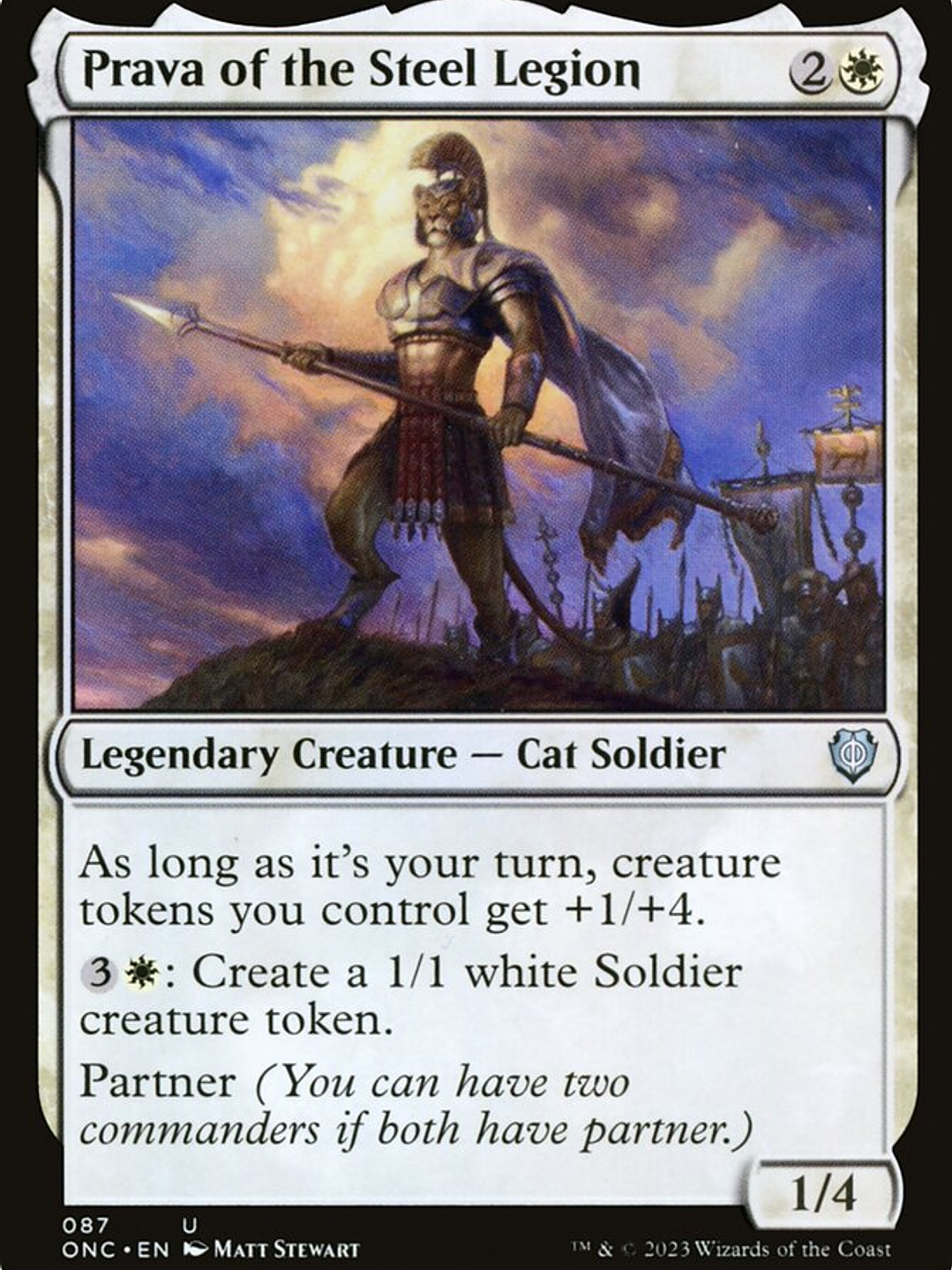 Prava of the Steel Legion (Phyrexia: All Will Be One Commander) 1