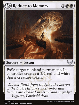 Reduce to Memory (Strixhaven: School of Mages)