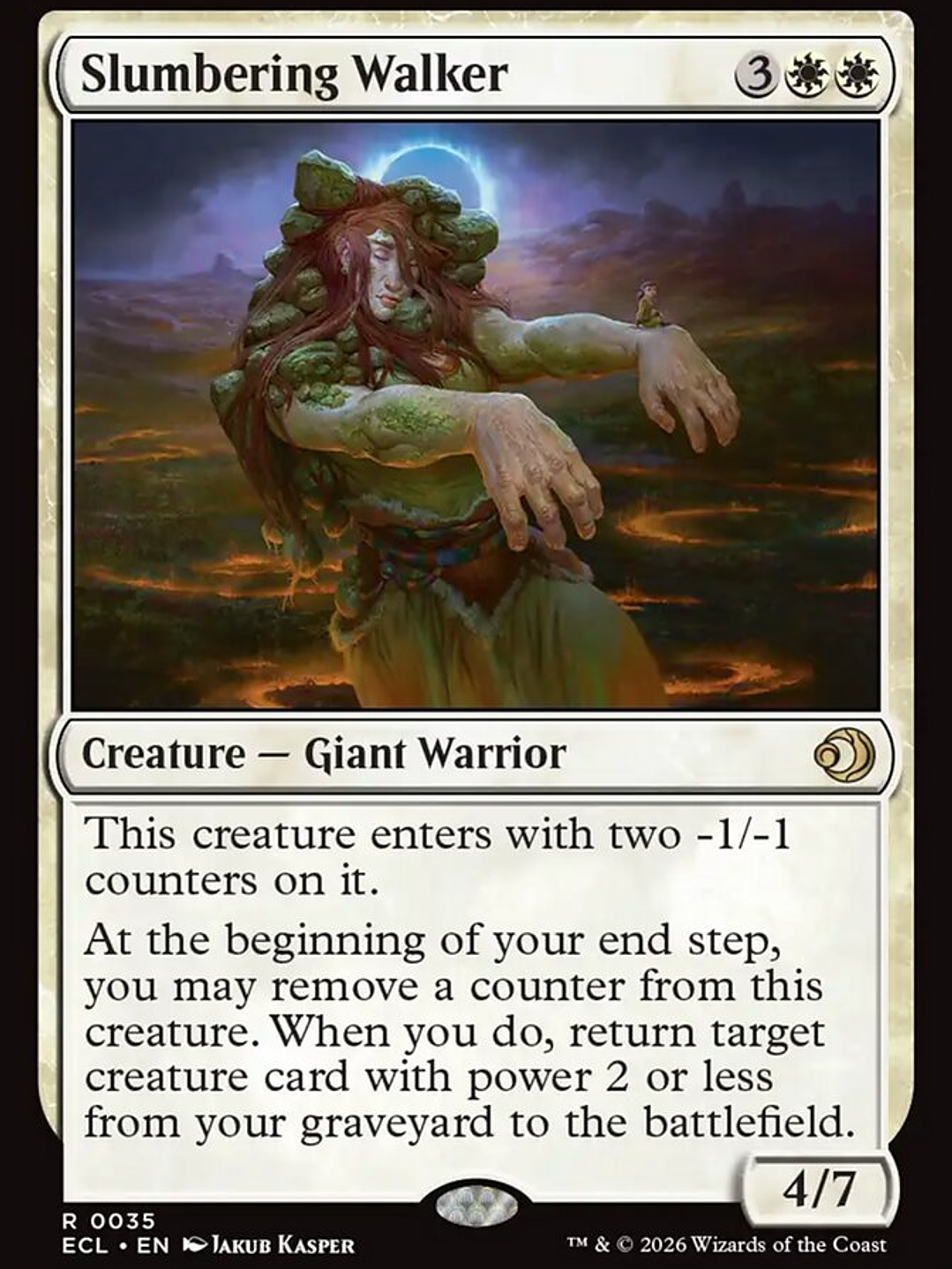 Slumbering Walker (Lorwyn Eclipsed) 1