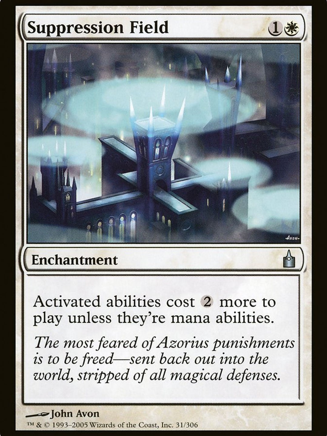 Suppression Field (Ravnica: City of Guilds) 1