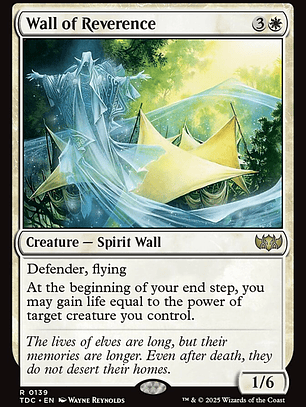 Wall of Reverence (Tarkir: Dragonstorm Commander)