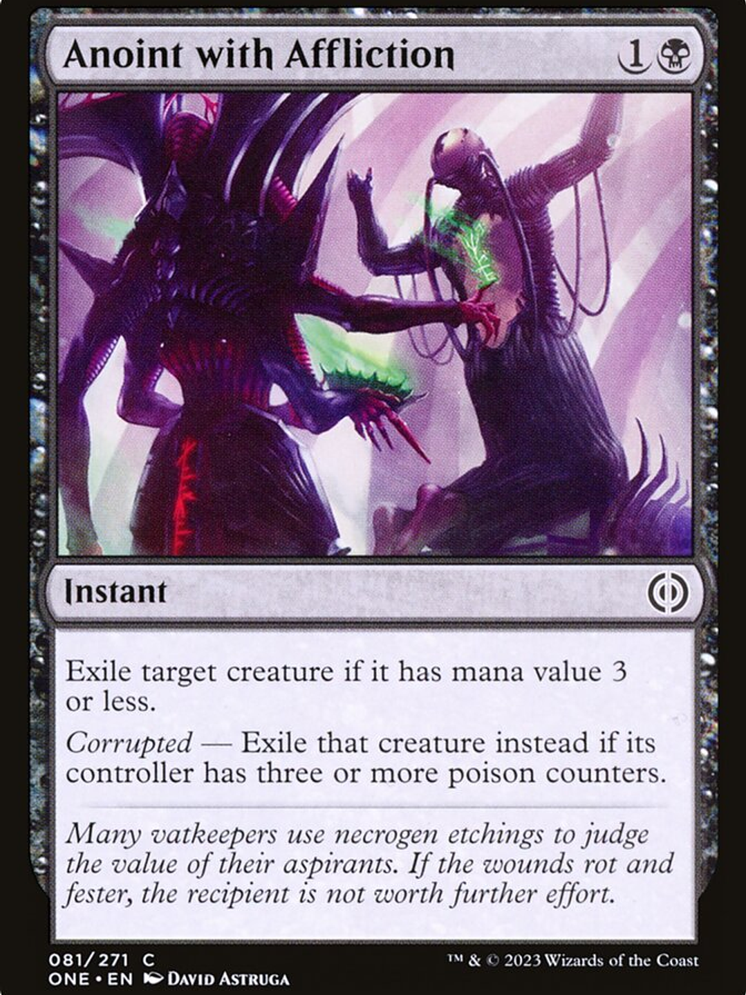 Anoint with Affliction (Phyrexia: All Will Be One) 1