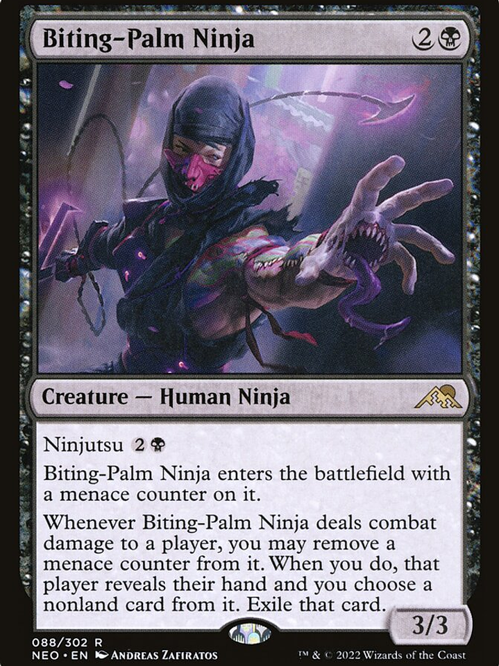 Biting-Palm Ninja (Kamigawa: Neon Dynasty) 1