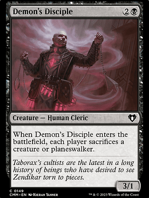 Demon's Disciple (Commander Masters)