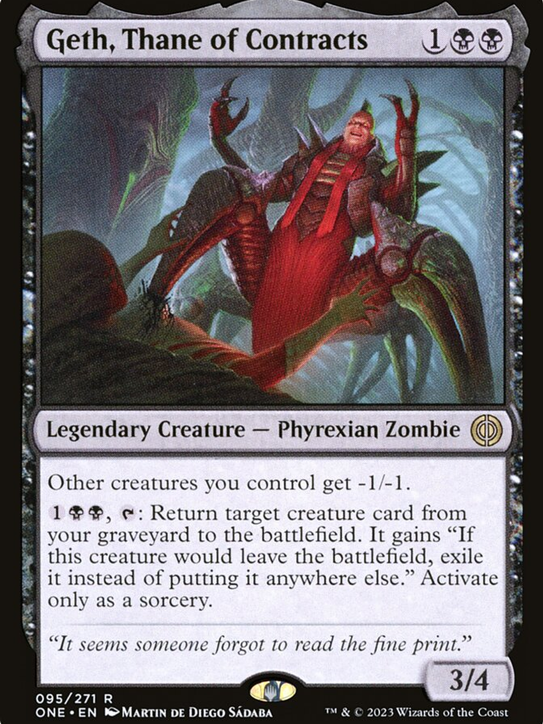 Geth, Thane of Contracts (Phyrexia: All Will Be One) 1