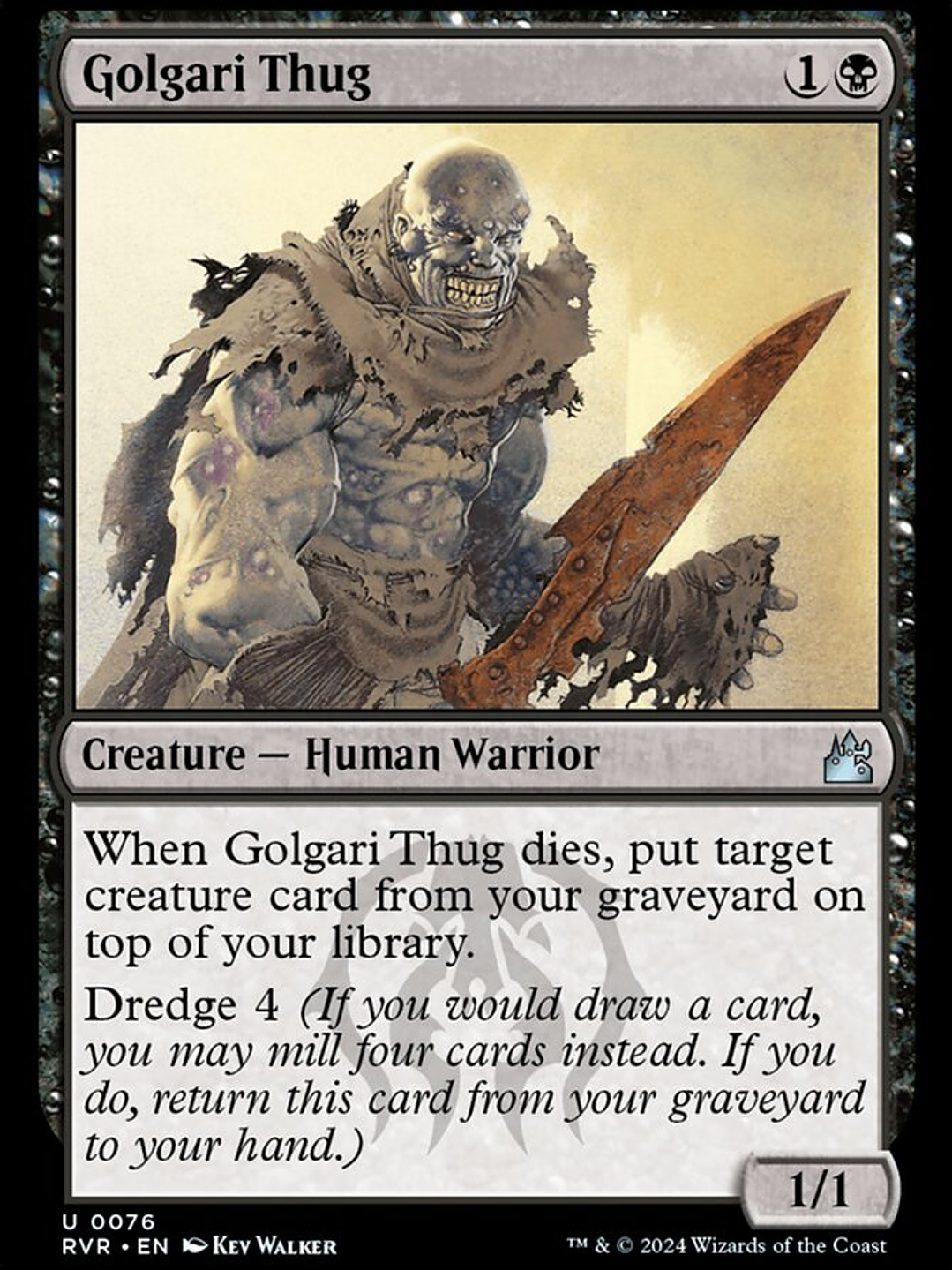 Golgari Thug (Ravnica Remastered) 1