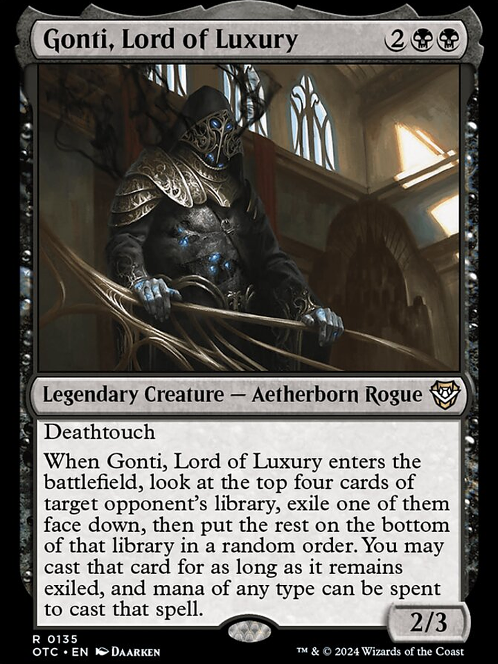 Gonti, Lord of Luxury (Outlaws of Thunder Junction Commander) 1