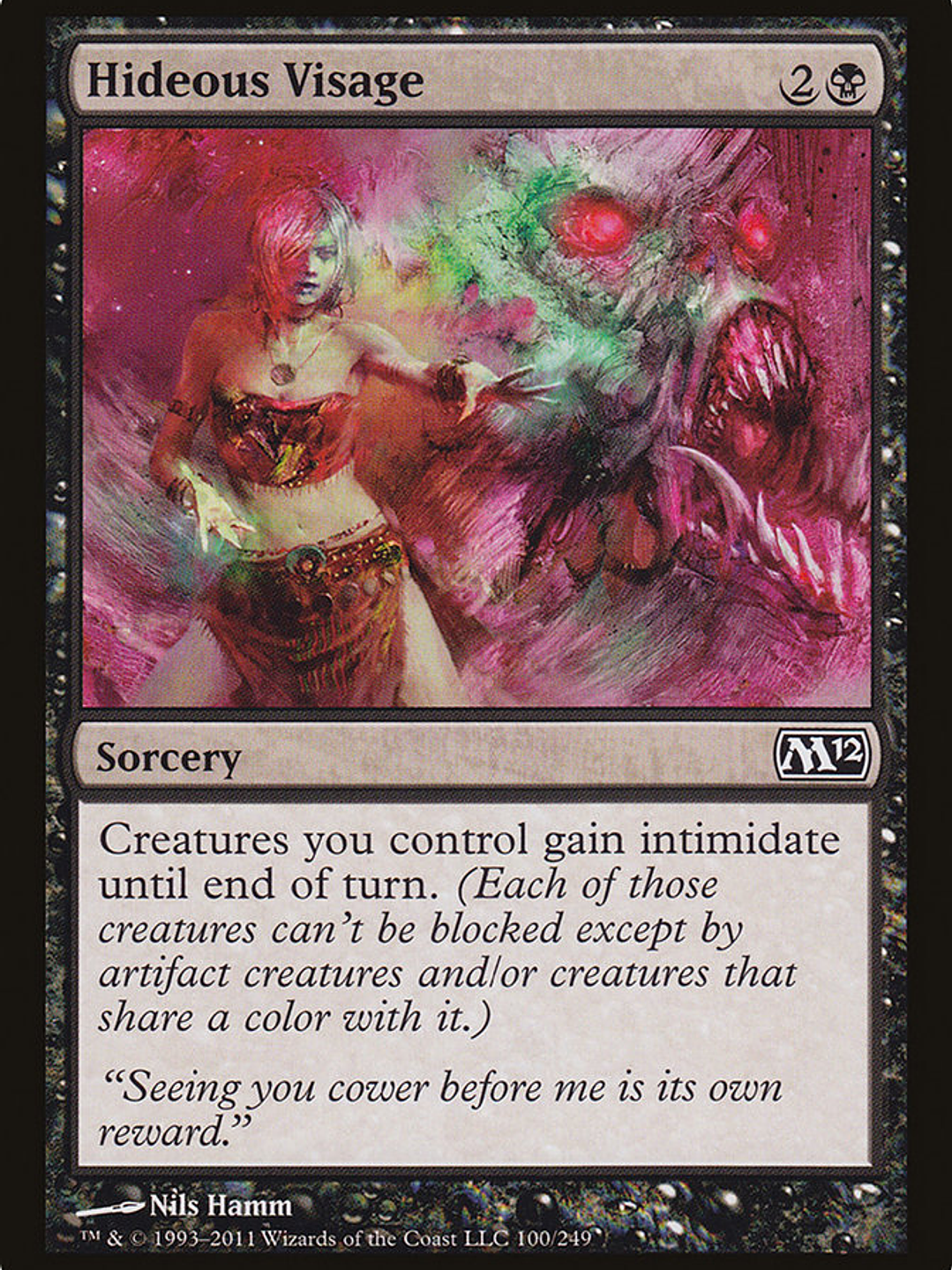 Hideous Visage (Magic 2012) 1
