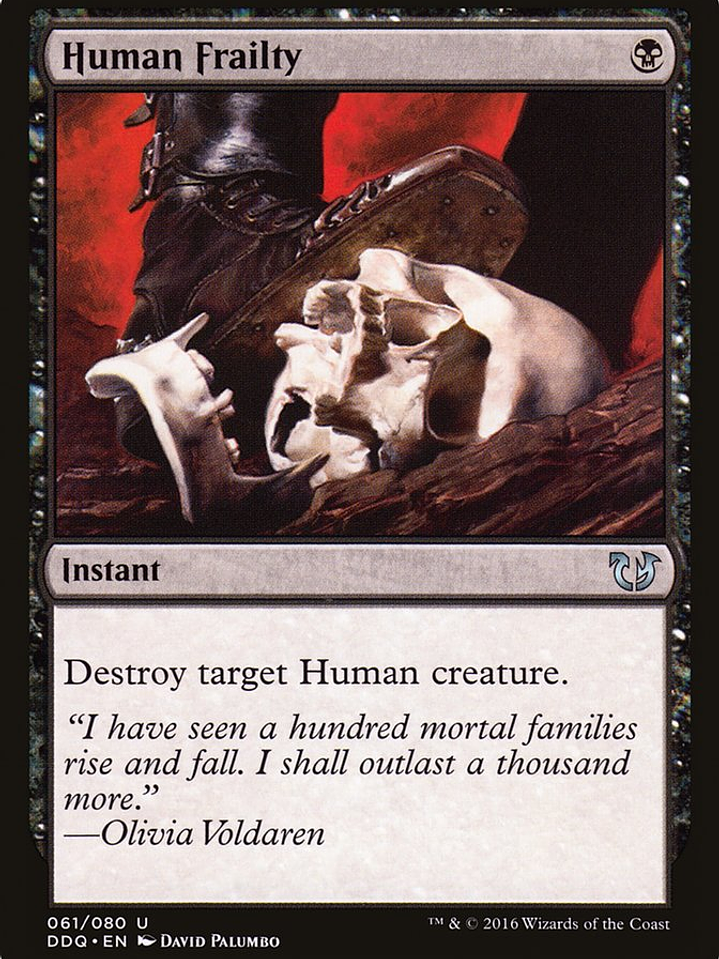 Human Frailty (Duel Decks: Blessed vs. Cursed) 1