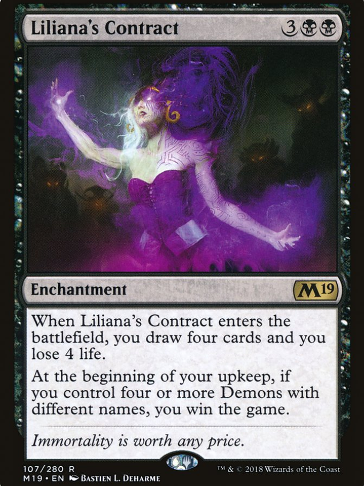 Liliana's Contract (Core Set 2019) 1
