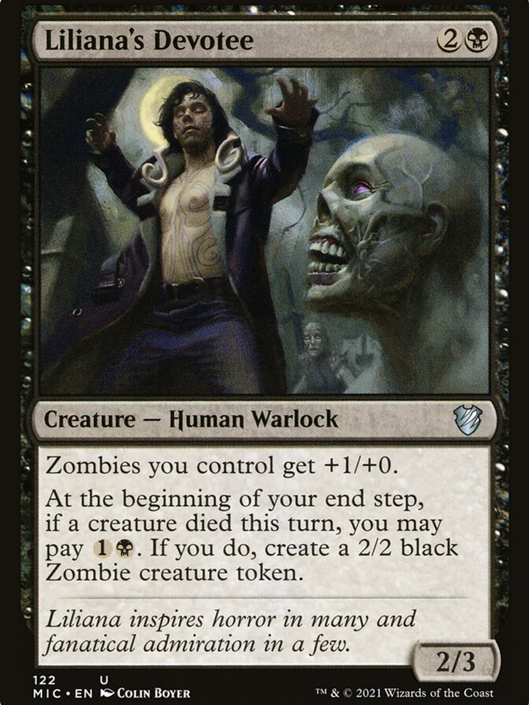 Liliana's Devotee (Midnight Hunt Commander) 1