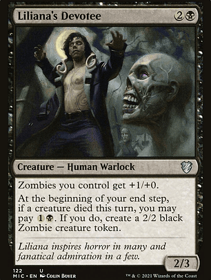 Liliana's Devotee (Midnight Hunt Commander)
