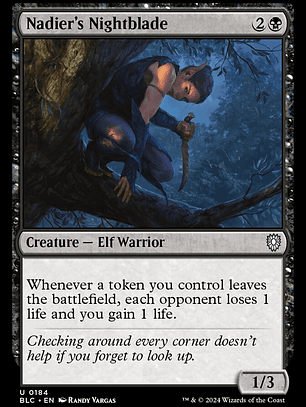 Nadier's Nightblade (Bloomburrow Commander)