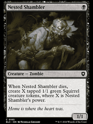 Nested Shambler (Bloomburrow Commander)
