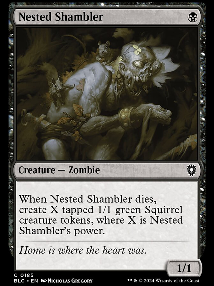 Nested Shambler (Bloomburrow Commander) 1