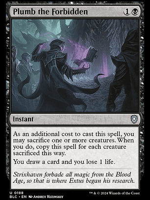 Plumb the Forbidden (Bloomburrow Commander)