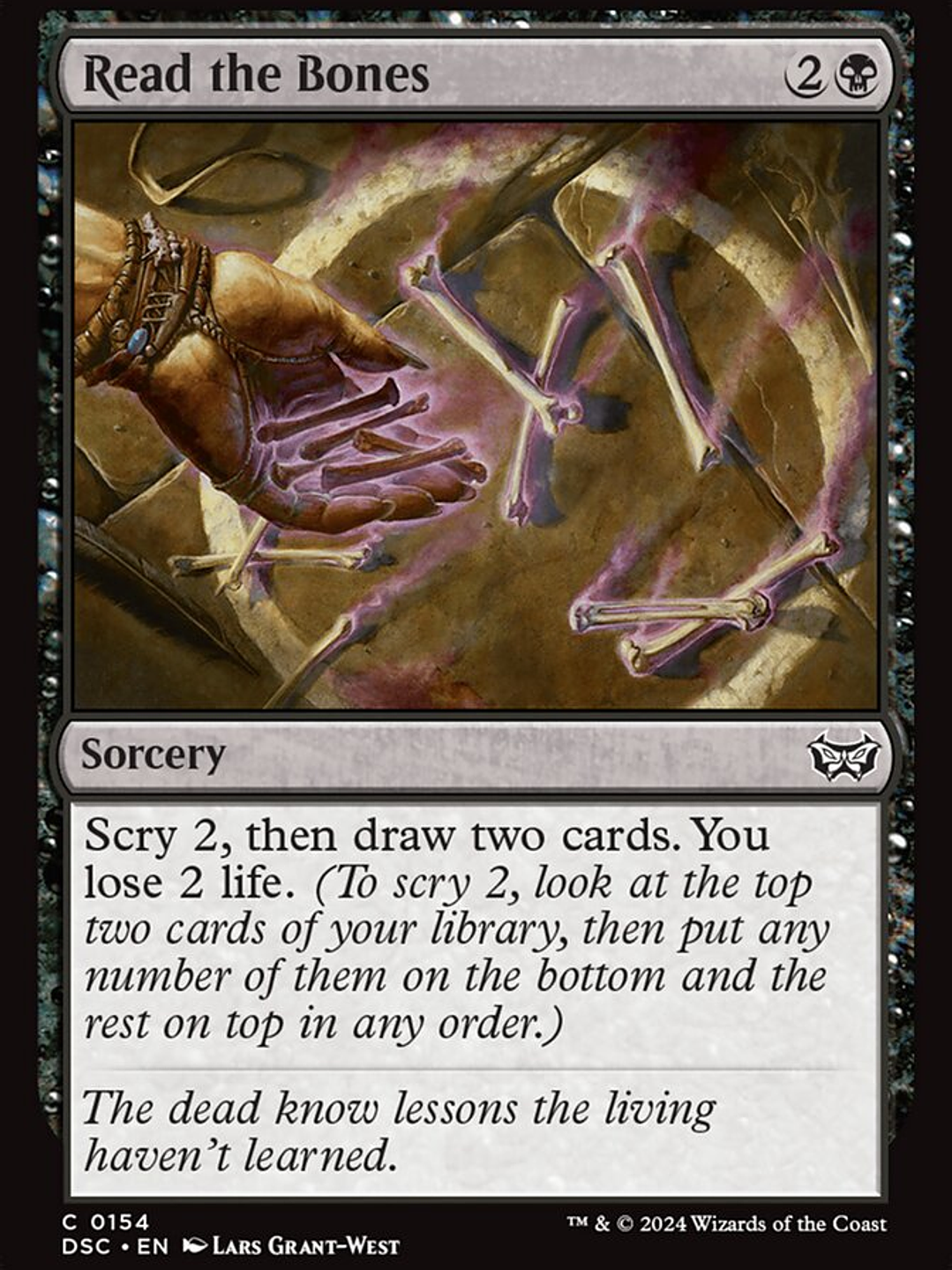 Read the Bones (Duskmourn: House of Horror Commander) 1